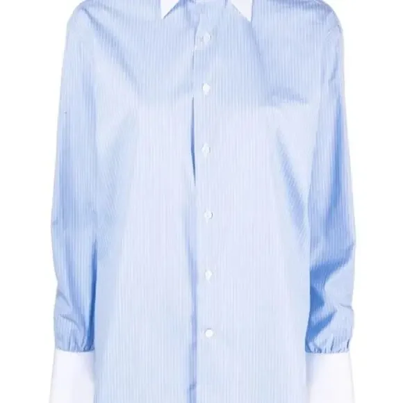 Woera signature button up pinstripe